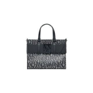 Armani Exchange Black Cotton Handbag