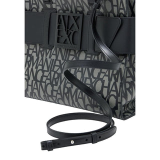 Armani Exchange Black Cotton Handbag