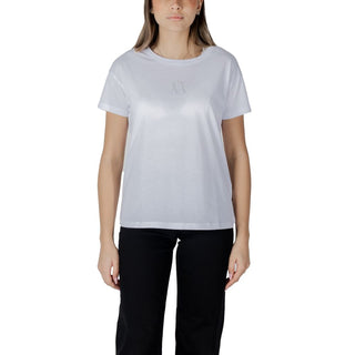 Armani Exchange White Cotton T-Shirt