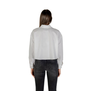Armani Exchange White Cotton Blouse