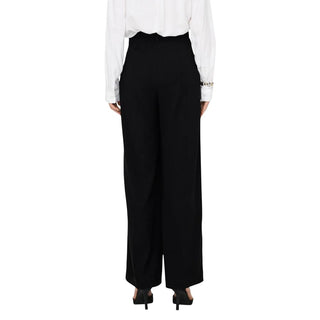 Jacqueline De Yong Black Viscose Casual Pants