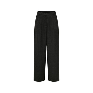 Jacqueline De Yong Black Polyester Flared Pants