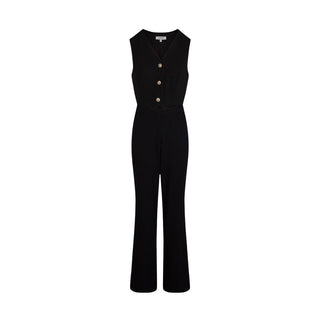 Morgan De Toi Black Polyester Jumpsuit