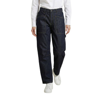 Replay Blue Cotton Mom Jeans