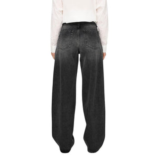 Only Black Recycled Cotton Mom Jeans