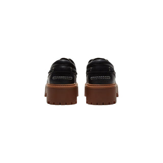 Timberland Black Leather Platform Pumps
