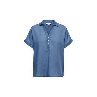 Only Blue Lyocell Shortsleeve Shirt