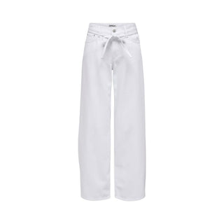 Only White Cotton Mom Jeans