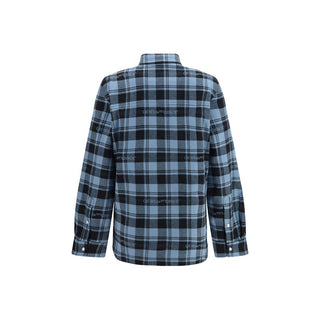 Off-White Blue Cotton Pattern Shirt
