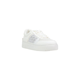 Armani Exchange White Polyamide Athletic Sneakers