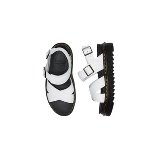 Dr. Martens White Leather Strap-On Sandals