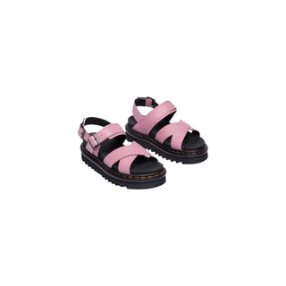 Dr. Martens Pink Leather Platform Sandals