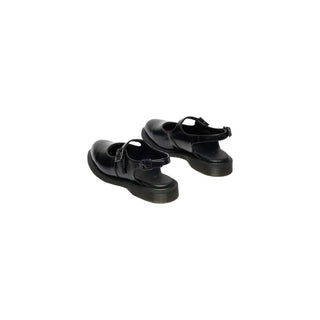 Dr. Martens Black Leather Flat Sandals