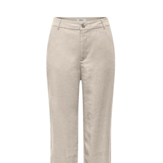 Only Beige Viscose Casual Pants