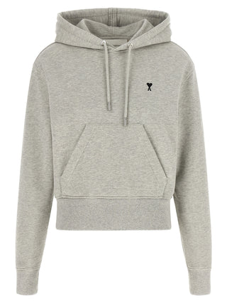 Ami Paris Gray Cotton Sweatshirt
