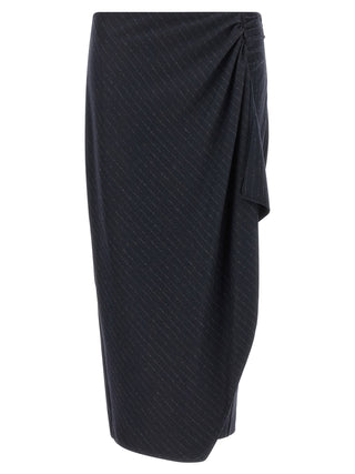 PINKO Blue Polyester Mini Skirt