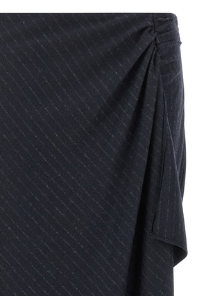 PINKO Blue Polyester Mini Skirt