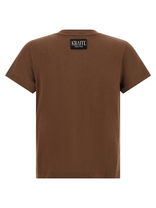 Khaite Brown Cotton T-Shirt