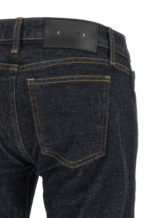 Khaite Blue Cotton Flared Jeans