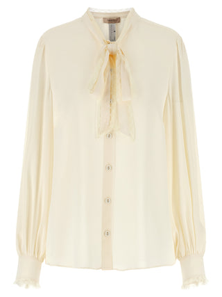 Twinset White Viscose Blouse