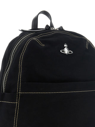 Vivienne Westwood Black Cotton Backpack