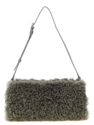 Stella McCartney Gray Polyester Clutch Bag