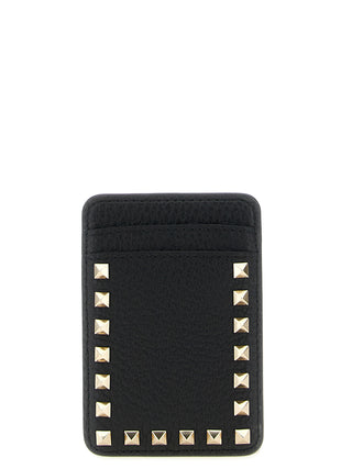 Valentino Garavani Black Calfskin Cardholder