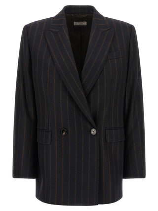 Alberto Biani Blue Wool Blazer