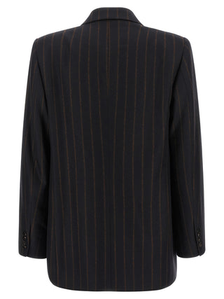Alberto Biani Blue Wool Blazer