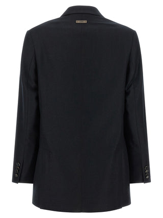 Peserico Black Virgin Wool Blazer