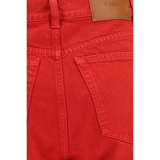 Chloé Red Cotton Pants