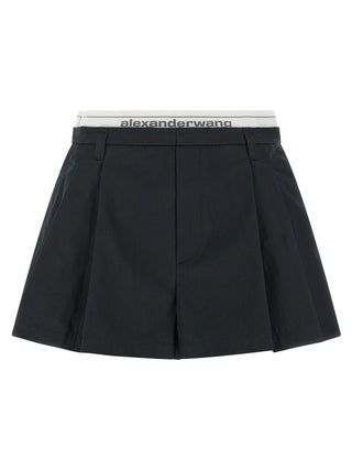 Alexander Wang Black Cotton Bermuda Shorts