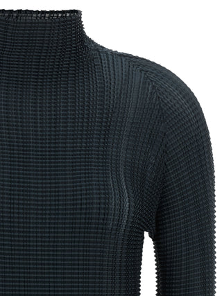 Issey Miyake Blue Polyester Cardigan