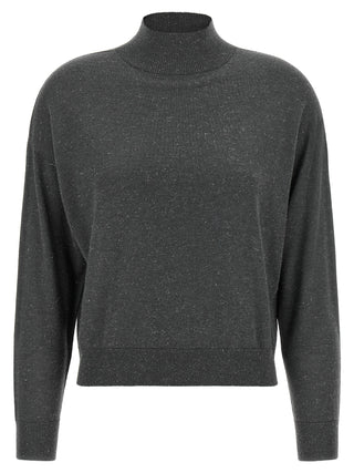 Peserico Gray Virgin Wool Cardigan