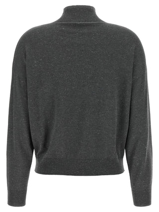 Peserico Gray Virgin Wool Cardigan