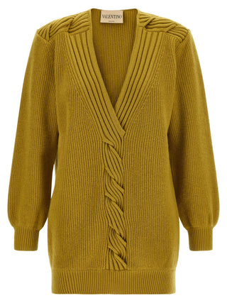 Valentino Garavani Multicolor Virgin Wool Cardigan
