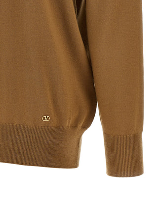 Valentino Garavani Brown Cashmere Cardigan