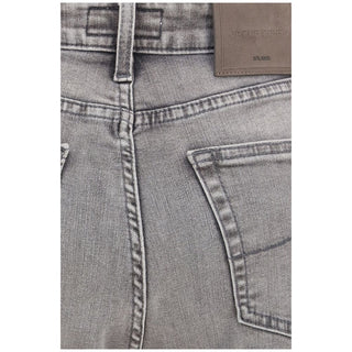 Jacob Cohen Gray Cotton Flared Jeans