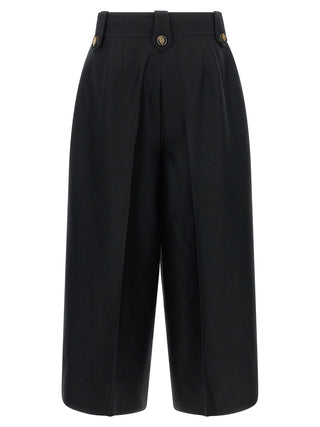 Zimmermann Black Wool Cropped Pants