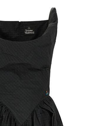 Vivienne Westwood Black Polyester Midi Dress