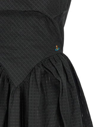 Vivienne Westwood Black Polyester Midi Dress