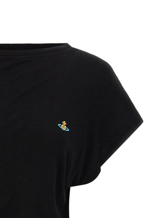 Vivienne Westwood Black Viscose T-Shirt