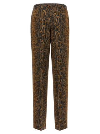 Twinset Brown Viscose Casual Pants