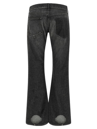 Junya Watanabe Black Cotton Flared Jeans