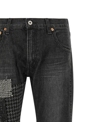 Junya Watanabe Black Cotton Flared Jeans