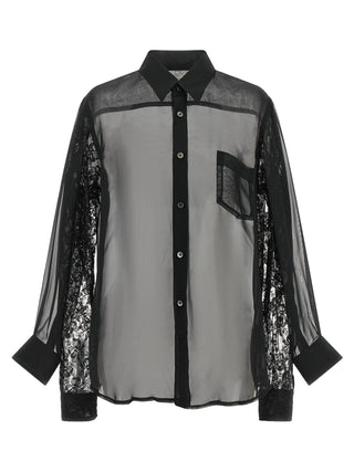 Comme Des Garçons Black Polyester Blouse