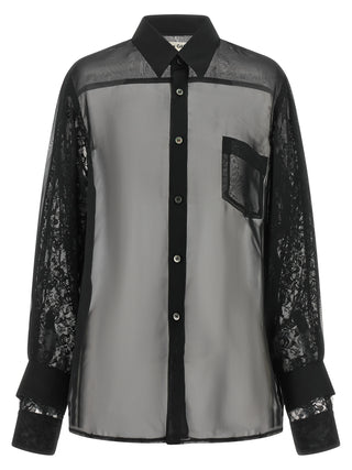 Comme Des Garçons Black Polyester Blouse