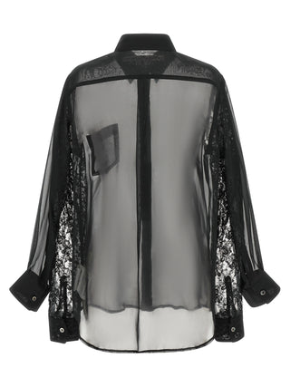 Comme Des Garçons Black Polyester Blouse