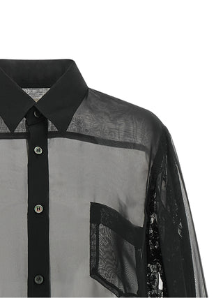 Comme Des Garçons Black Polyester Blouse