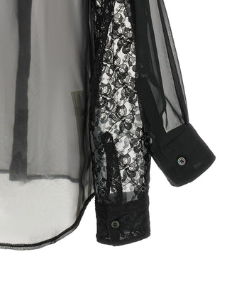Comme Des Garçons Black Polyester Blouse